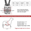 Denim Front Kangaroo Pouch Dog Carrier, Wide Straps with Shoulder Pads, Adj