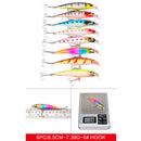 ZANLURE 43PCS Mixed Models Fishing Lure Multi Colors Minnow Lure Crank Bait Tackle Set