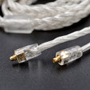Original KZ MMCX 3.5mm Earphone Cable Silver Plated Upgrade Wire Universal Diy Music Cable
