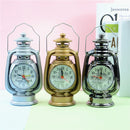 New Creative Retro Table Oil Lamp Alarm Clock Clock Desktop Clock Small Alarm Clock