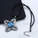 Unisex Fidget Spinner Necklace Four Leaf Crab Craws Pendant Necklace Women Men