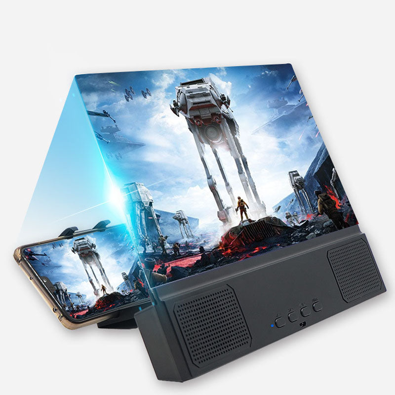 2 Inch Mobile Phone HD Projection Screen Magnifier Bracket Enlarge Holders With Speaker