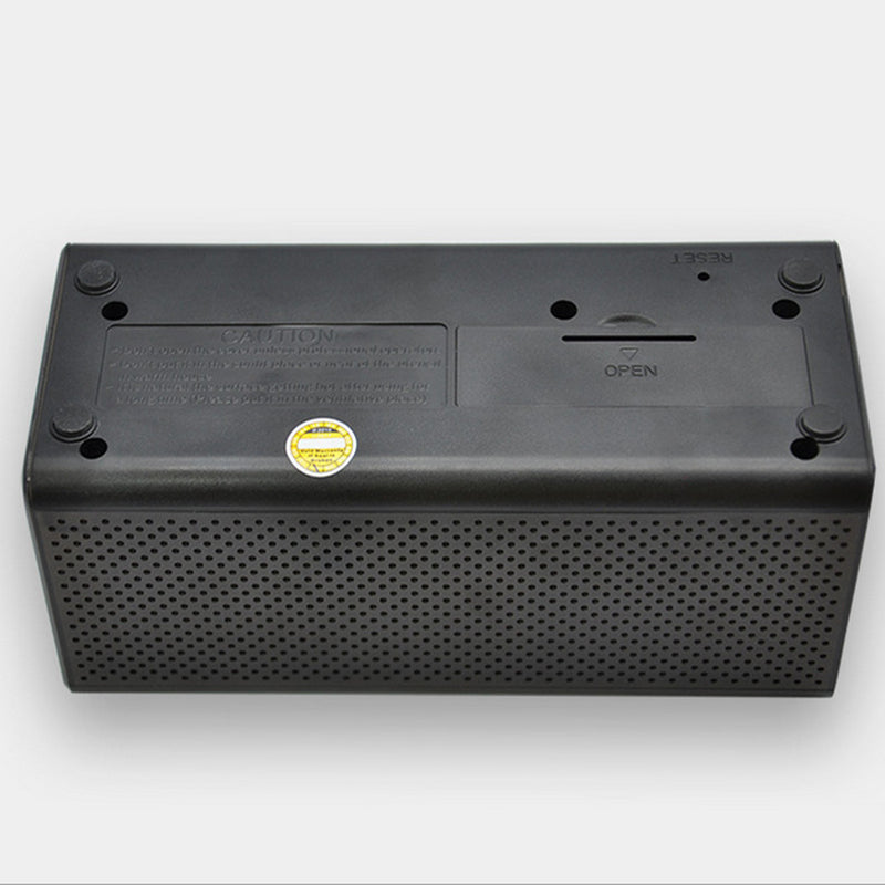 JSY Alarm Clock FM Radio TF Card Wireless bluetooth Speaker with Mic for Xiaomi Samsung S8 iPhone X