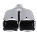 63mm 2.5" Stainless Steel Inlet Tail Rear Pipe Tip Muffler Exhaust Silencer Cover