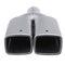 63mm 2.5" Stainless Steel Inlet Tail Rear Pipe Tip Muffler Exhaust Silencer Cover