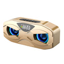 LyRay S6 Owl Bluetooth Speaker LED Flash Wireless Loudspeaker FM Radio Alarm Clock TF Card Support