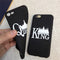 King And Queen Matte Soft TPU Protective Case for iPhone 7/8