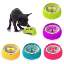 Pet Slow Eat Drink Bowl Feeder Dog Puppy Rotary Anti Choke Puzzle Bone Shaped
