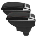 Rotatable  Leather Centre Armrest Console Storage Box  Car accessories For Suzuki SX4 2007-2013