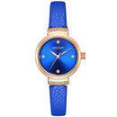 MEGIR 4207 Casual Style Leather Strap Luxury Analogue Women Wristwatch Fashionable Quartz Watch
