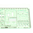 6Pcs/Set Circles Squares Geometric Formwork Drawing Templates Angle Ruler Stencil Measuring