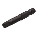 Drillpro 10pcs Screwdriver Set 50mm S2 Steel Black Hex Head Screwdriver Drill Bit Set