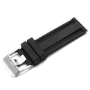 Replacement Rubber 23mm Wristband Rubber Watch Strap for Luminox Black Ops Series 8800 8802