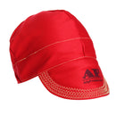 Universal Elastic Welding Flame Retardant Cloth Hat Cap Head Protect -RED