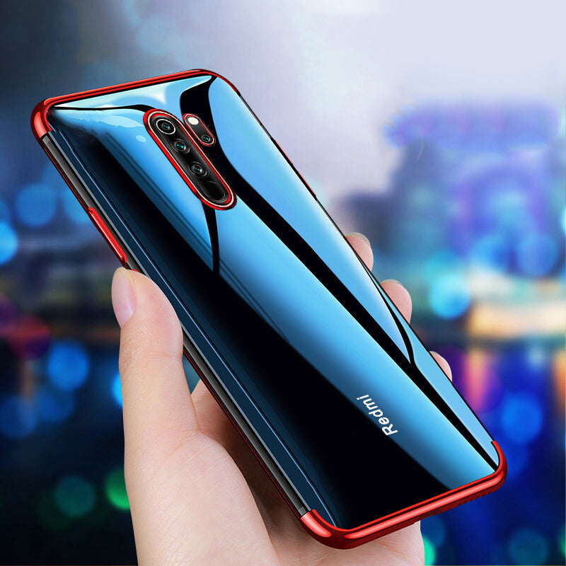 Bakeey Plating Shockproof Transparent Soft TPU Protective Case for Xiaomi Redmi Note 8 pro