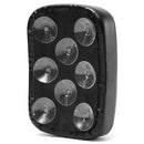 Rear Passenger Pillion Leather Seat Cushion Pad 6/8 Suction Cups For Harley Dyna Custom