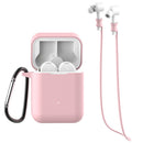 Bakeey 3 in 1 Xiaomi Air bluetooth Wireless Headset Case Silica Gel Protection Anti-lost Rope Metal Buckle Earphone Storage Box