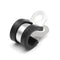 10Pcs 12mm Stainless Steel & Rubber Lined Retaining Hose P Clips Clamp
