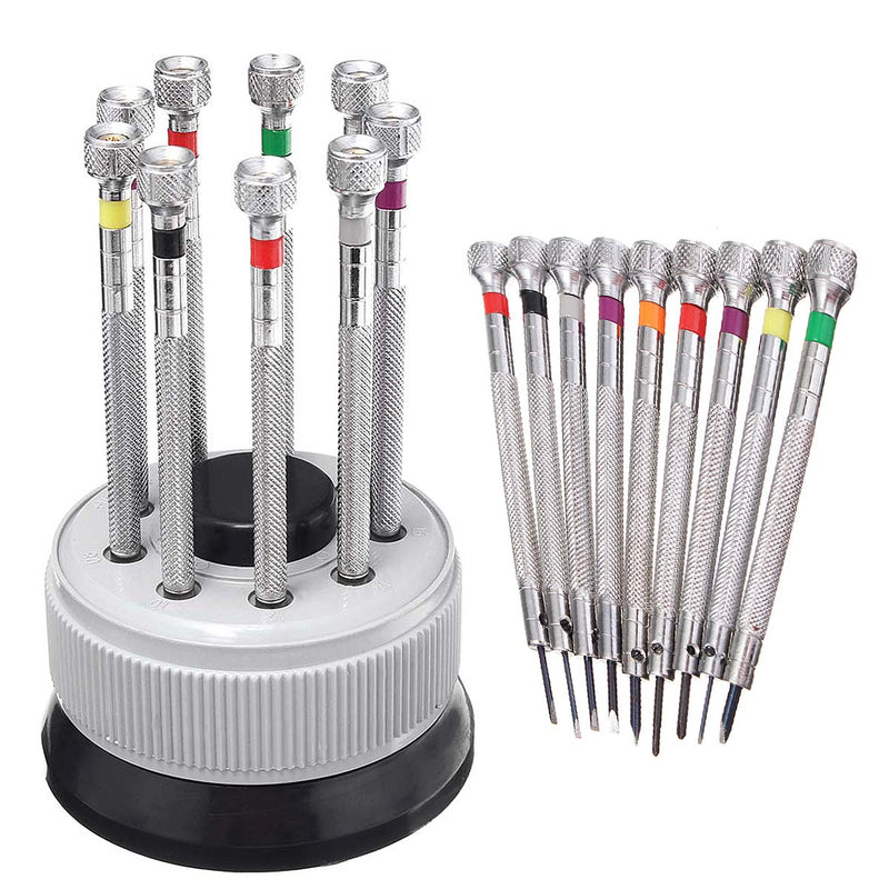 9 Pcs Precision Screwdriver Set Jewelry Eyeglasses Glasses Watch Repair