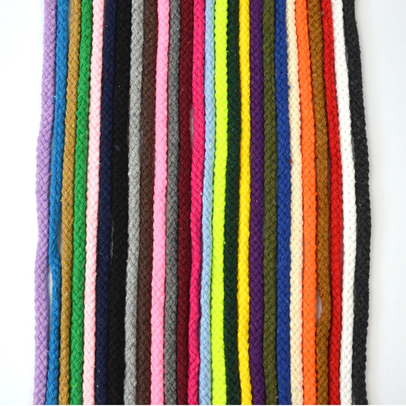 10Pcs Cotton Cord 5mm Eco-Friendly Twisted Rope High Tenacity Thread DIY Textile Craft Woven Cords for Home Decorations