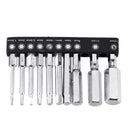Drillpro 20pcs 60mm H1.5-H12 Hex Head Screwdriver Bit 1/4 Inch Hex Shank Metric Inch Magnetic Screwdriver Bits