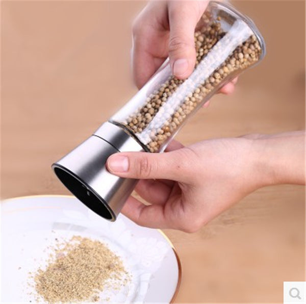 Stainless Steel Pepper Grinder Glass Coffee Grinder Manual