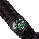 IPRee 6 In 1 EDC Paracord Watch Outdoor Survival Bracelet Tool Kit