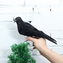 Raven Halloween Party Crow Bird Decorations Prop Stuffed Feather Blackbird Decor