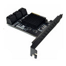 ITHOO PCE6SAT-M01 6 Ports SATA3.0 SSD PCI-E Expansion Card 6Gbps IPFS Hard Disk Adapter for Desktop Computer