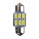 31mm 5630 6-SMD Festoon LED Interior Map Dome Lights Bulb DE3175 3022 3021 2W White 1PCS