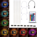 4pcs 50cm 5050 USB Powered RGB Color Change LED Strip Computer USB TV Backlight Light DC5V