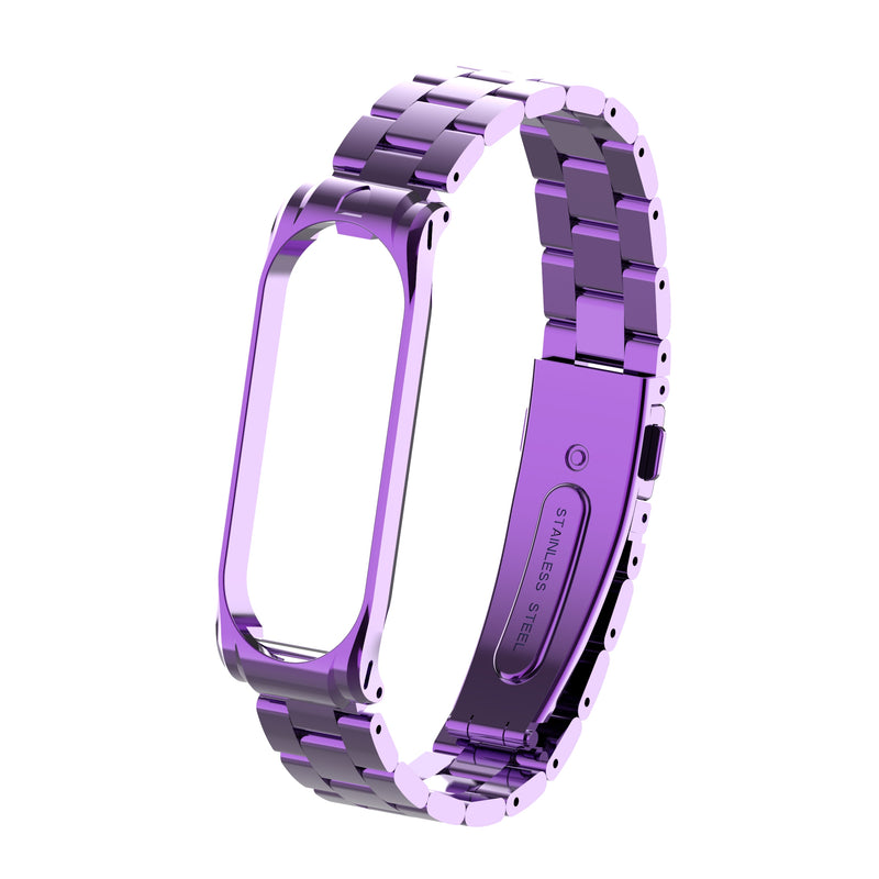 Bakeey Metal Steel Watch Band Replacement Watch Strap for Xiaomi mi band 3/4 Smart Watch