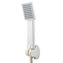 Square Hand Shower Head Hand-held Spray Mixer Set Head & Hose & Bracket Kits Bathroom