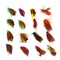 ZANLURE 32pcs Mixed Trout Flies Lure Fly Fishing Tackle with Box