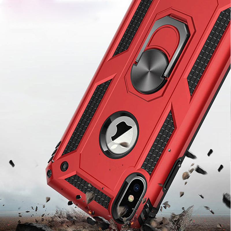 Bakeey 360 Rotating Ring Holder Shockproof Magnetic Hard PC Back Cover Protective Case for iPhone XS Max