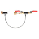 24 Inch CGA320 High Pressure Hose Switch Valve Lever CO2 Fill Station for Filling SodaStream Tank