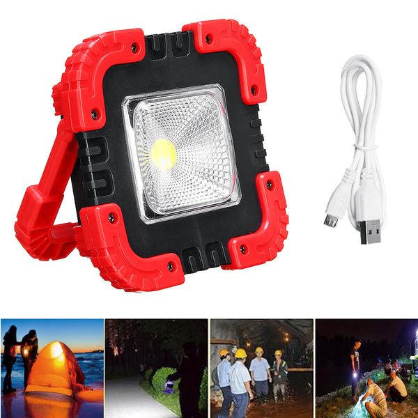 10W Solar LED COB Work Light Waterproof Flood Lamp Outdoor Camping Portable Lantern