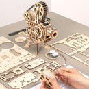 3D Wooden Model Puzzle Game Laser Cutting Assembly Mechanical Toys Gift