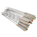 Stainless Steel Fondue Forks with Heat Resistant Handle for Cheese Chocolat