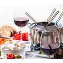 Stainless Steel Fondue Forks with Heat Resistant Handle for Cheese Chocolat