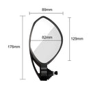 Black Universal Motorcycle Cnc Aluminum Handle Bar End Rear View Side Mirro