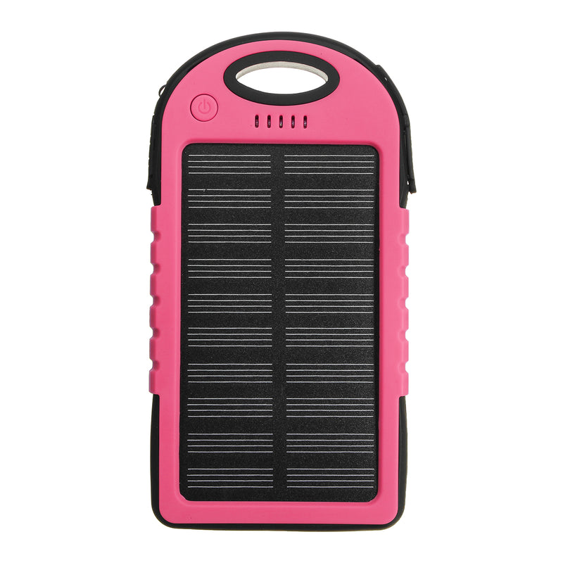 Portable 4000mAh Solar Powered System LED USB Battery Charger Box Case for Camping Outdoor