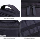 Black 3 Layers Waterproof Makeup Bag Cosmetic Bags Travel Organizer Mini Tr