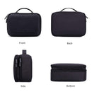 Black 3 Layers Waterproof Makeup Bag Cosmetic Bags Travel Organizer Mini Tr