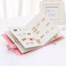 Jewelry Storage Book PU Leather Travel Portable Case Holder Earring Organizer
