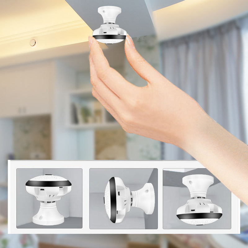 BESDER IPC3602 1080P 360 Panoramic IP Camera WiFi Fisheye 1.44mm Wireless Surveillance CCTV Camera E27 Connector