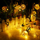 Battery Operated 10LEDs Metal Pineapple Shaped Warm White Indoor String Light For Christmas