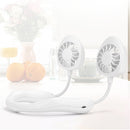 ABS Portable Mini Fan Hands Free Li-ion Battery USB Rechargable Hanging Neck Personal Sport Fan Mini Air Fan