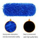Car Adjustable Telescopic Detachable Wiping Soft Chenille Mop Cleaning Wash L9H5
