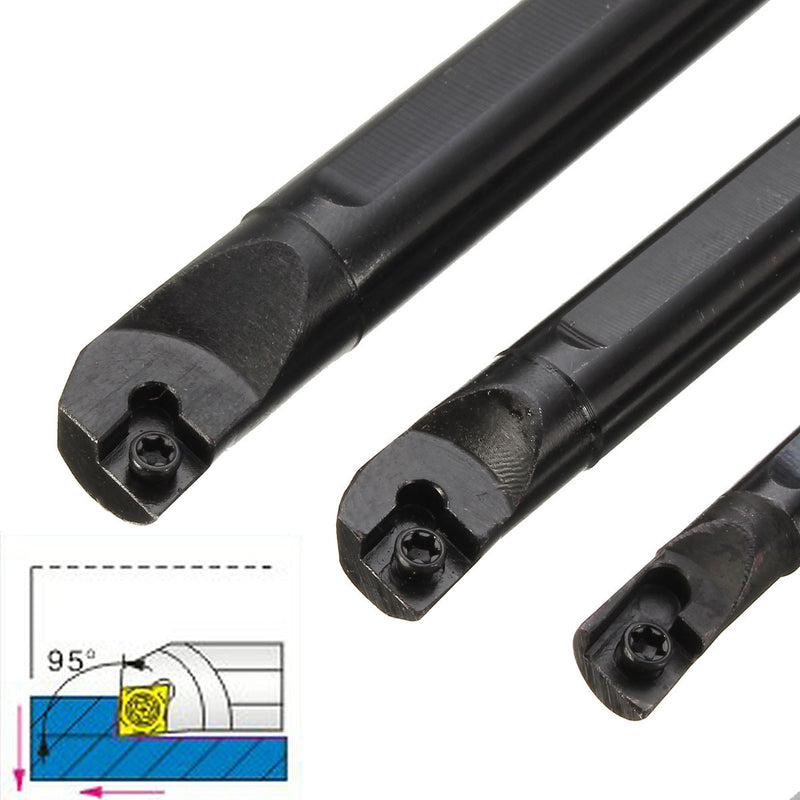 SCLCR 7x125mm 10x125mm 12x150mm Lathe Boring Bar Turning Tool Holder with 10pcs CCMT0602 Insert